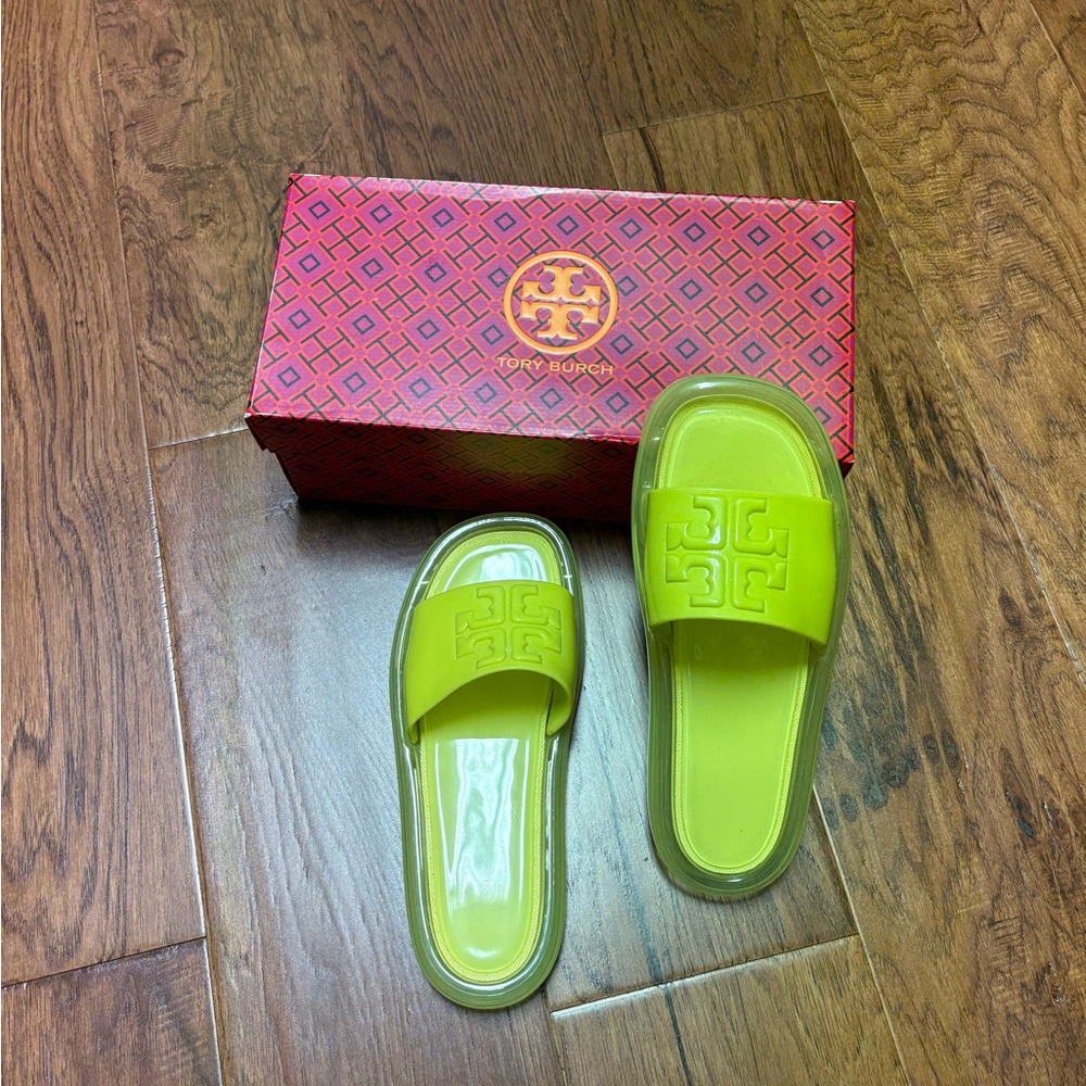 Tory Burch Bubble Jelly Yellow/Green Sandals